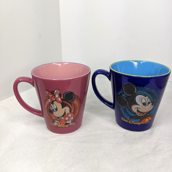 Walt Disney World Merchandise Mickey &Minnie Mugs - Picture 7 of 10